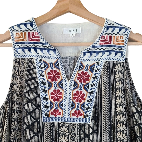 THML Embroidered Sleeveless Dress - Picture 4 of 6